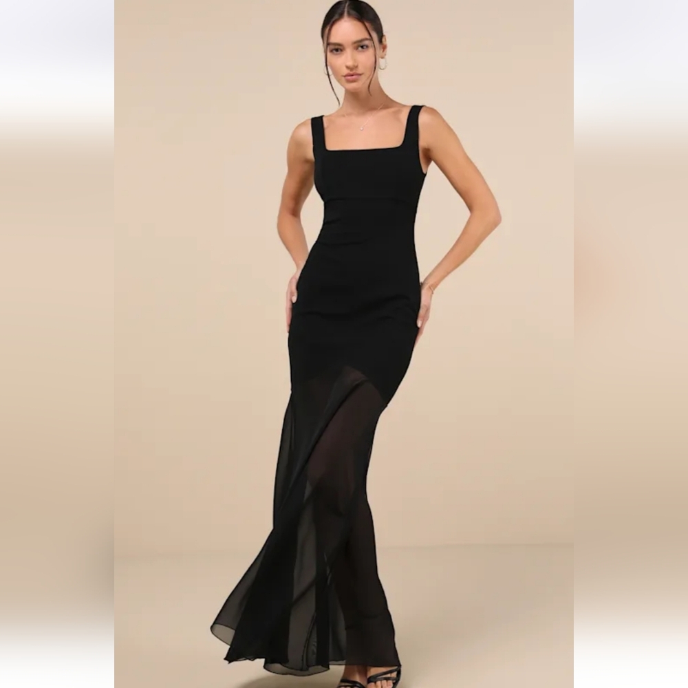 Lulu's Black Maxi Dress